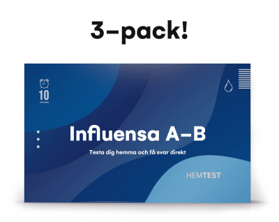 Influensatest A-B 3-pack