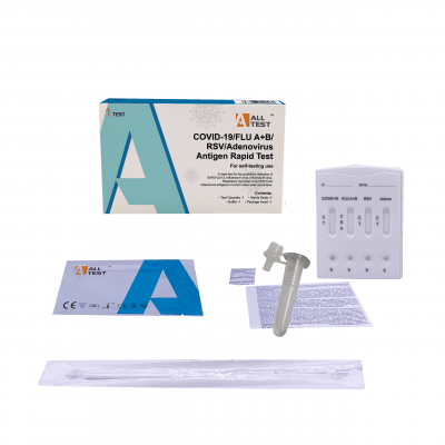 COVID-19 / Influensa A+B / RSV / Adenovirus Kombotest 5-i-1 för Hemmabruk